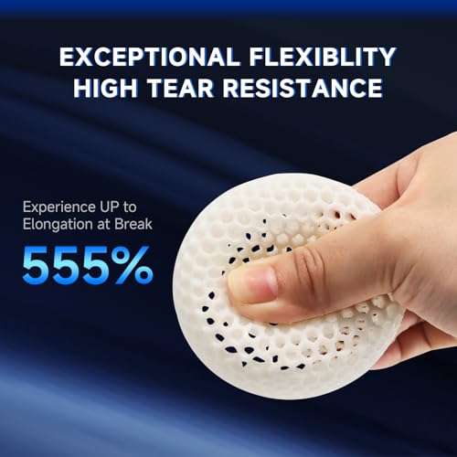 Image of TPU 95A Filament 1.75mm White 1kg - Flexible 3D Printer Filament | Soft TPU 95A, flexible & durable, 1.75mm, 1kg (2.2lbs), ideal for phone cases, wearables, smooth low-string print