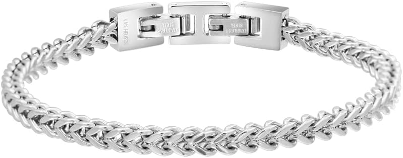 Van Heusen Men’s Stainless Steel Franco Chain Bracelet