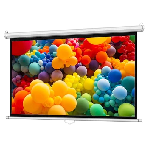 Pantalla Retráctil para Proyector 72 pulgadas 4:3