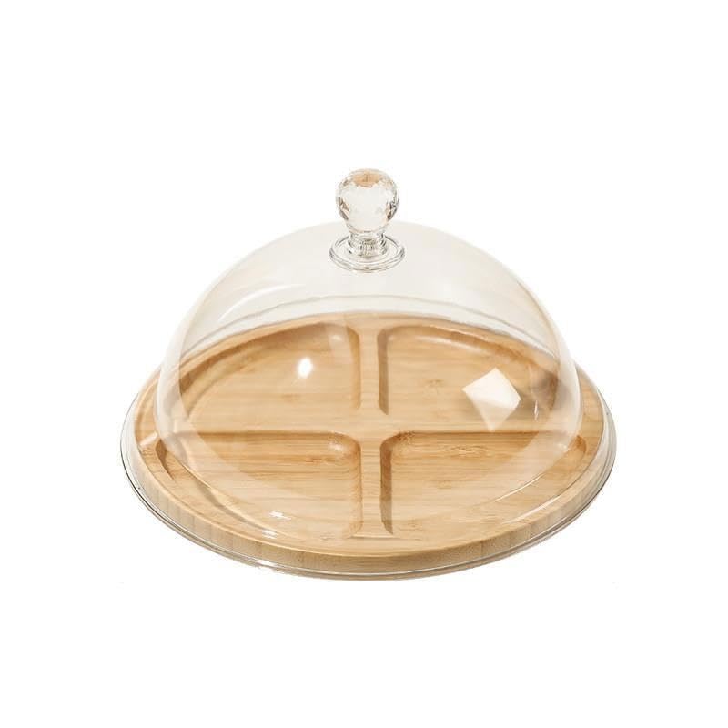 Supporto per cupcake Piatto Da Degustazione Con Coperchio Esposizione for Torta Frutta(Piccolo)