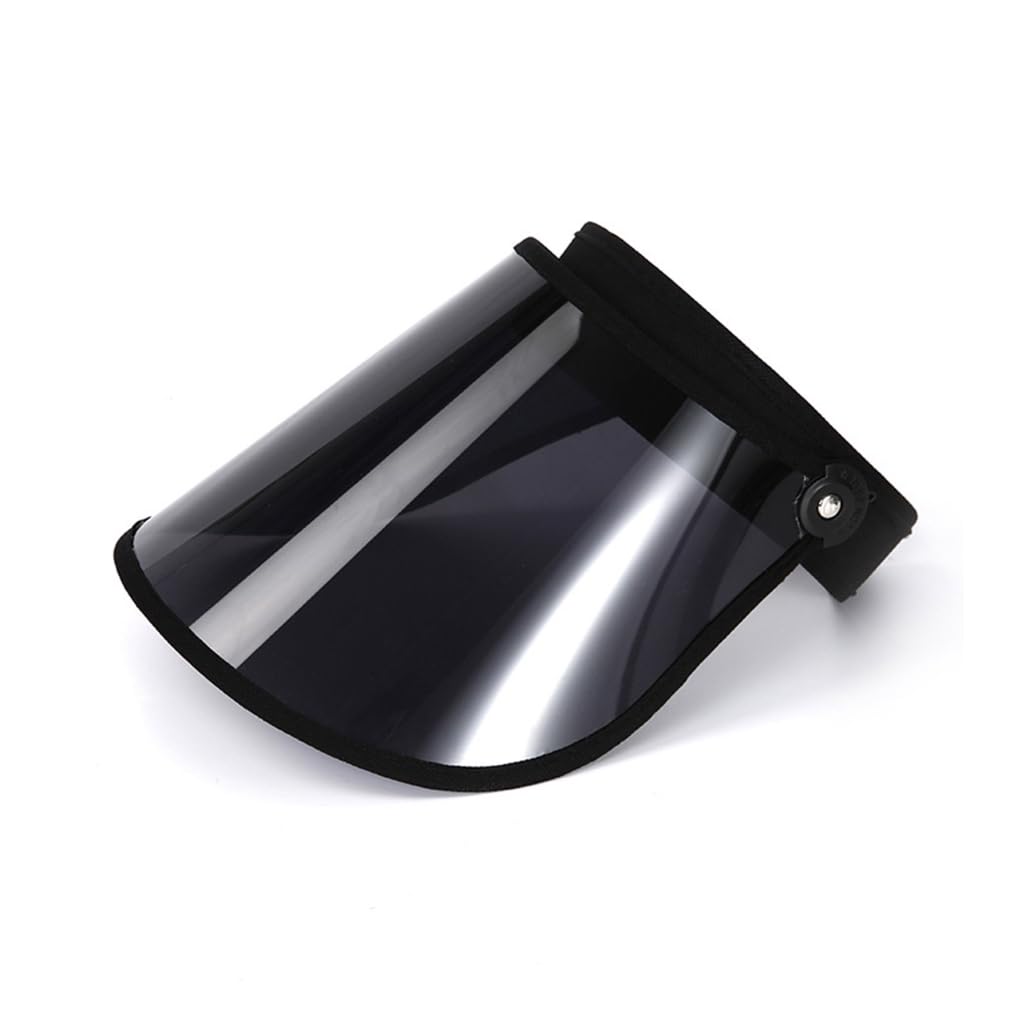xbiez Unisex Adult Empty Top Hat Simple Outdoor Sports Visor Cap for Woman Teenagers Casual Transparent Cycling Camping Hat, Black, 5 1/8-5 3/8