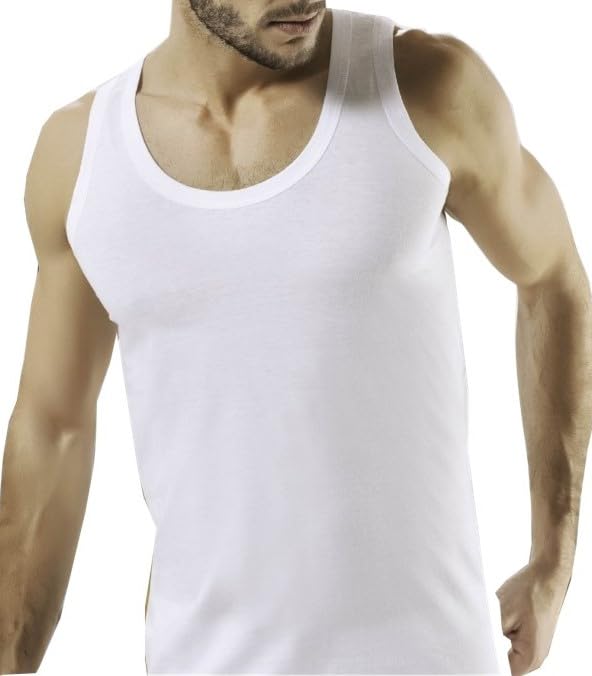 Tank Tops Men Mens Undershirts 100% All Cotton Soft Classic Fit White Black2