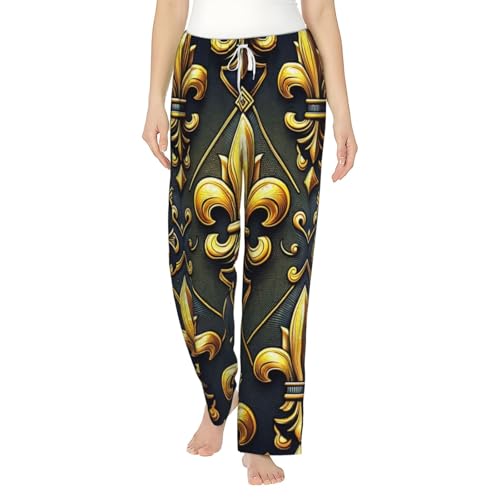 Pantalon de pyjama en polaire femme flanelle vêtement nuit confortable