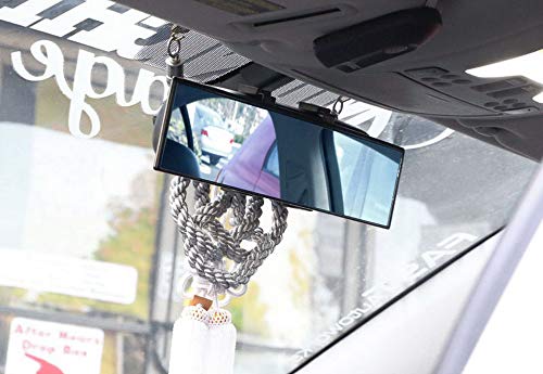 Ijdmtoy Universal Fit Jdm 300Mm 12-Inch Wide Anti-Glare Blue Tint Curve Convex Clip On Rear View Mirror Compatible With Car Suv Van Truck, Etc #TOP5