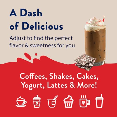 Image of Jordan's Skinny Mixes Sugar Free Coffee Syrup, Holiday Peppermint Mocha Coffee Flavoring Syrup, Zero Calorie Drink Mix for Lattes, Baking, Protein Shake or Cocktail, Dairy & Gluten Free, Kosher, 25.4 Fl Oz