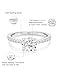 EAMTI 1.2CT Moissanite Engagement Rings for Women, D Color VVS1 Clarity, 925 Sterling Silver Round Cut Halo Moissanite Wedding Promise Rings for Her Size 7