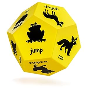 Animal Games Dice, Preschool Equipment, Indoor Recess Activities & Outdoor Dice Games for Kids, Daycare Outdoor Toys & Recess Equipment, Roll and Play Game for Toddlers PE Class School Games.