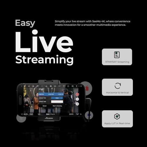 Image of Accsoon SeeMo 4K HDMI Video Transmission System for i-Phone iPad 4K30 fps /1080 60fps Turn iOS into Camera Field Monitor for Video Monitoring /Recording /Reviewing /Sharing /Professional Video Production