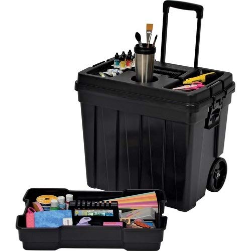 Continental Manufacturing Mobile Work Box, 23-1/2 by 15-1/2 by 20-1/4-Inch,Black