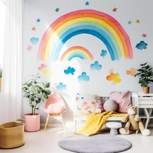 Delight Sky Whimsical Wall Stickers - Artistic Adhesive Mural Decor