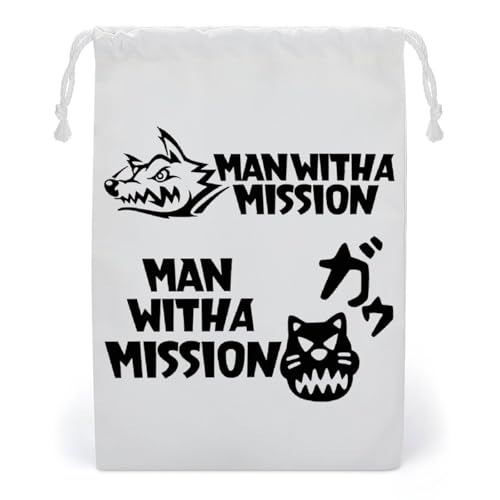 巾着袋 マンウィズアミッション 巾着ポーチ 収納バッグ 引きひも袋 小物入れ 軽量 おしゃれ 折り畳み ギフトバッグ ッグインポーチ 運動 出張 旅行 通勤 通学 携帯便利 プレゼント
