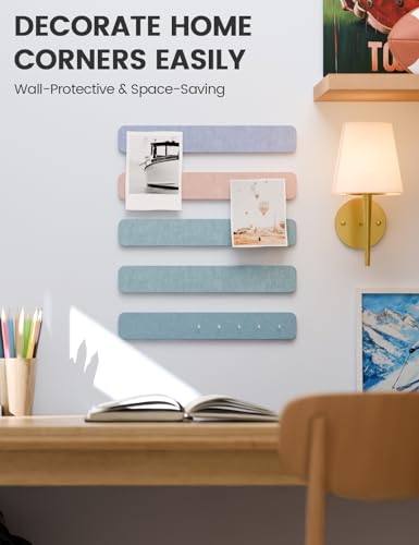 image for Fluxynara Cork Board Alternative Felt Strip Board 8-Pack 13