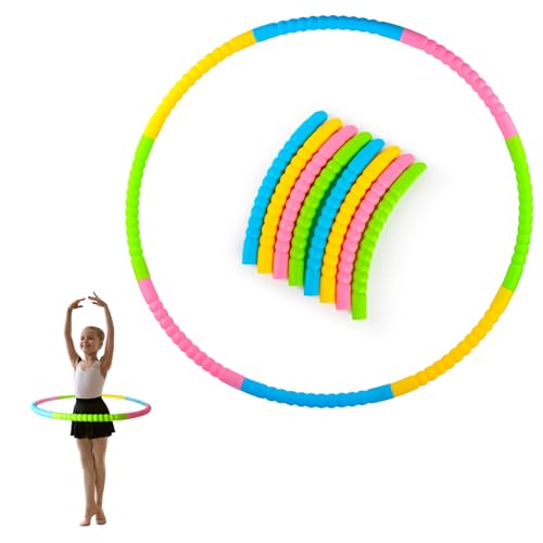 VMUTGA Hula Hoop Reifen Kinder, Hoola Hoop Kunststoff Abnehmbar Hoola...