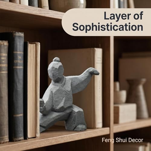 Estatua de Piedra Tai Chi 4.3" Decorativa para Hogar miniatura 4