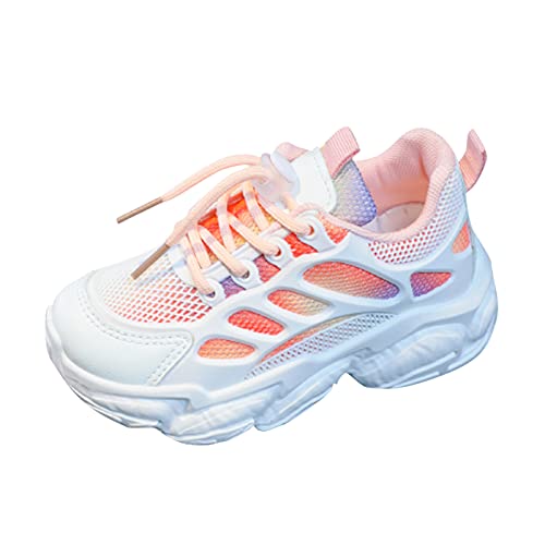 IWIHMIV Non-Slip Sports Shoes Lightweight Kids Running Shoes Breathable Boys Girls Athletic Running Shoes