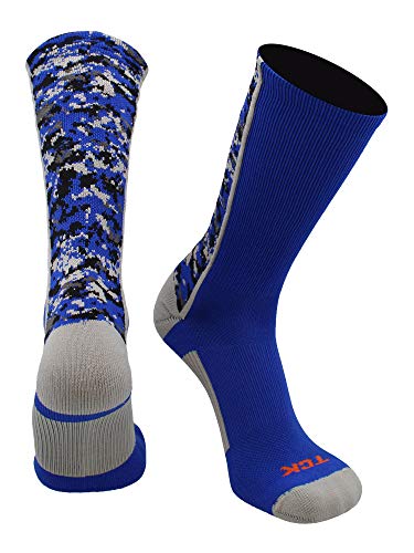 Image of TCK Athletic Crew Socks Digital Camo Football Basketball Lacrosse