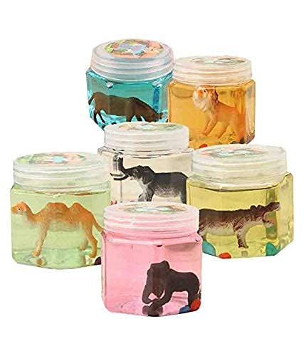 Economical Store 91 Pack of 4 Dinosour Slime Putty Play Dough for Kids Girls, Play Toy in Beautiful Colours Small Size Bottles