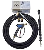 MTM Hydro PF22 Wide Mouth Foam Cannon and SG28 Trigger Gun Kit for Pressure Washer, Includes 50' Hose, Lance, and Fittings