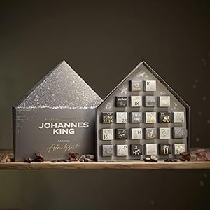 Johannes King® Premium Adventskalender Schokolade (2022) vom Sternekoch – Edler Adventskalender für Erwachsene & Kinder…