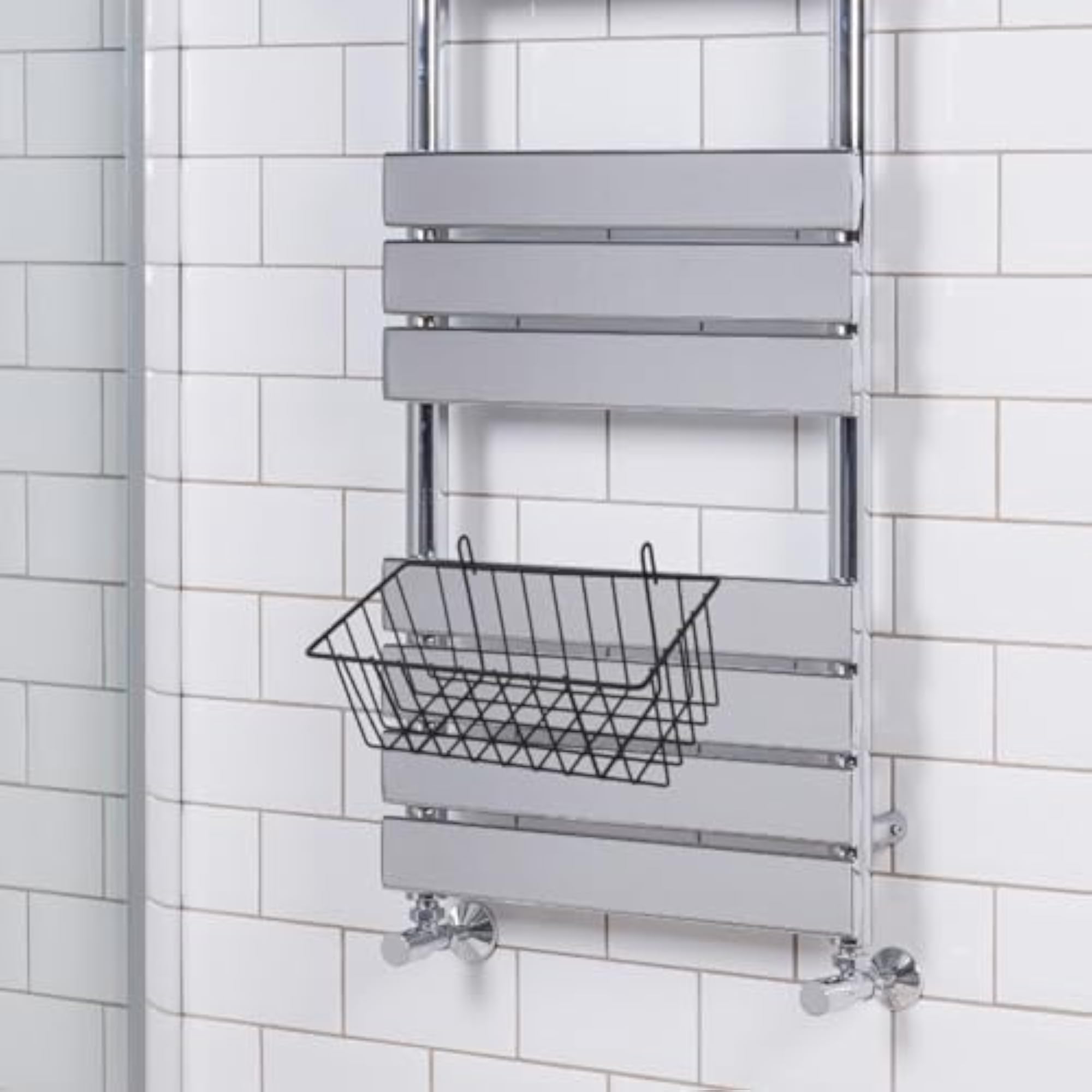 Metal Hanging Wire Basket Grid Basket with Hooks