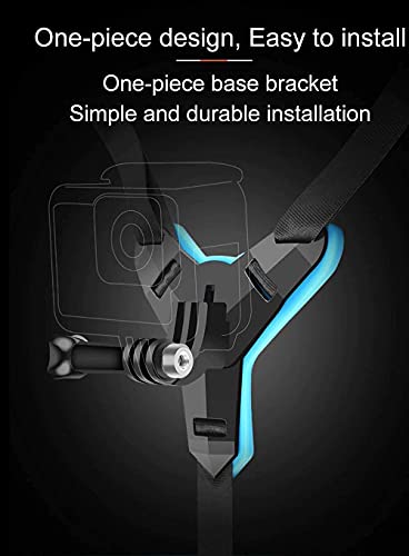 Image of HIFFIN Helmet Chin Strap Mount Housing Cage for Go pro 8, Ulazi G9-4 Cold Shoe Mount Compatible with Tripod Selfie Stick