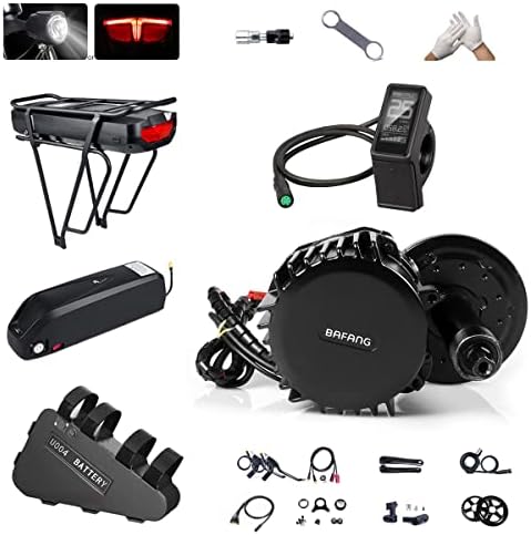 BAFANG 1000W Mid Drive Kit with Large Capacity Battery 8Fun Ebike Conversion Kit with LCD Speedometer Display DIY Electric Bike Motor Kits for Mountain Bike Road Bike and Commuter Bikes BAFANG 1000W Mid Drive Kit with Large Capacity Battery 8Fun Ebike Conversion Kit with LCD Speedometer Display DIY Electric Bike Motor Kits for Mountain Bike Road Bike and Commuter Bikes