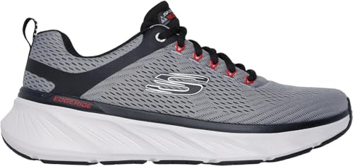 Skechers - Mens Relaxed Fit: Edgeride - Contention Sneakers, Color Charcoal/Black, Size: 9 XW US4