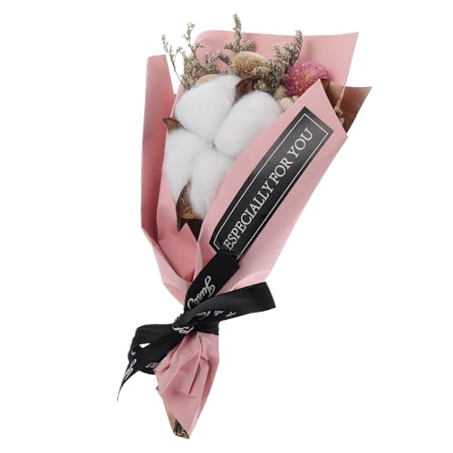 Ramo de flor de algodón seco para decoración miniatura 1