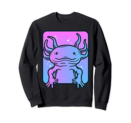 Axolotl Kawaii Eyes Cute Pink Salamander Plush Poison Sudadera