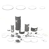 225 Pieces Small Circle Craft Mirror Mini Acrylic Round Mirror Mosaic Mirrors Tiles Self Adhesive Round Mirrors Stickers for DIY Crafts 0.5 Inch 0.75 Inch 1 Inchs 1.2 Inchs