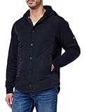  Tommy Hilfiger Herren Mix Media Liner Hooded Sweatshirt, Desert Sky, L