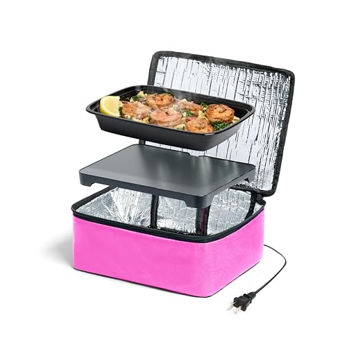HOTLOGIC Mini Portable Electric Lunch Box Food Heater - Innovative Food Warmer…
