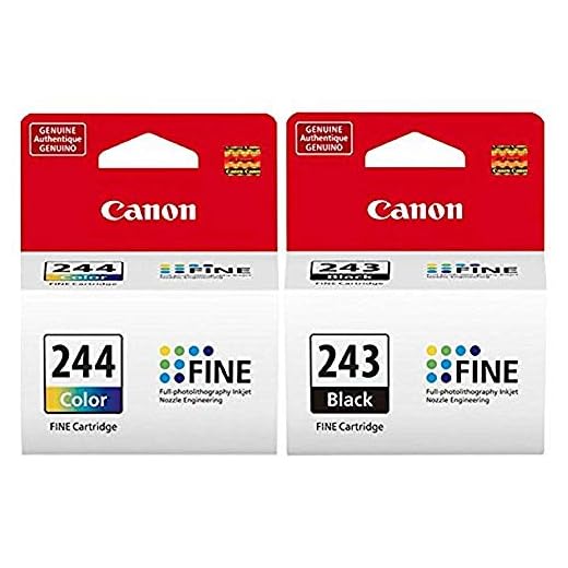CANON PG-243 Black + CL-244 Color Ink Cartridge Bulk free e-gift included