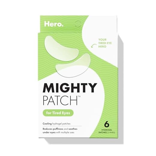 HERO COSMETICS Mighty Patch™ for Tired Eyes Patches - Soothing Hydrogel Patches - Awakens and Visibly De-puffs Undereyes with Multiple Applications (6 Count)