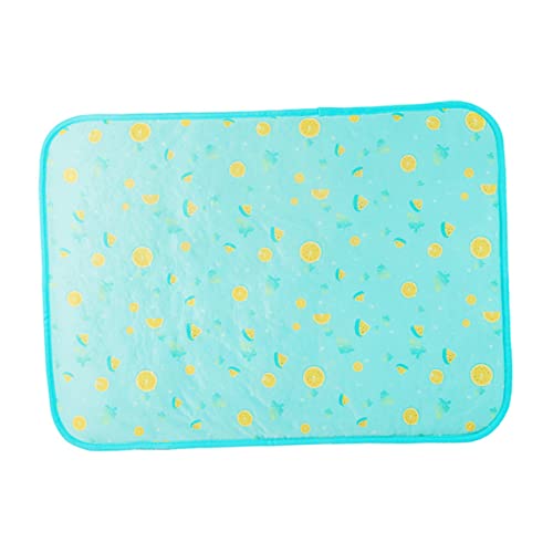 Kisangel Cooling Pet Mat Washable Summer Pet Pad for Dogs Cats Rapid Silk Blanket Multiple Fruit for Indoor Outdoor Use