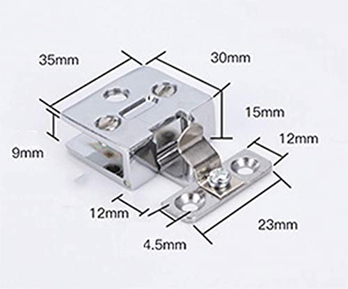 Wanlian(2 Pieces) Stainless Steel Cabinet Glass Door Hinge Wine Cabinet Door Hinge Cabinet Glass Hinge Cabinet Glass Clamp Without Drilling #TOP2