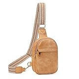 KlaOYer Sling Borse In Pelle Per Le Donne Crossbody Piccolo Fanny Pack Borse Borse Petto Con Tracolla Chitarra Per Gril Lady