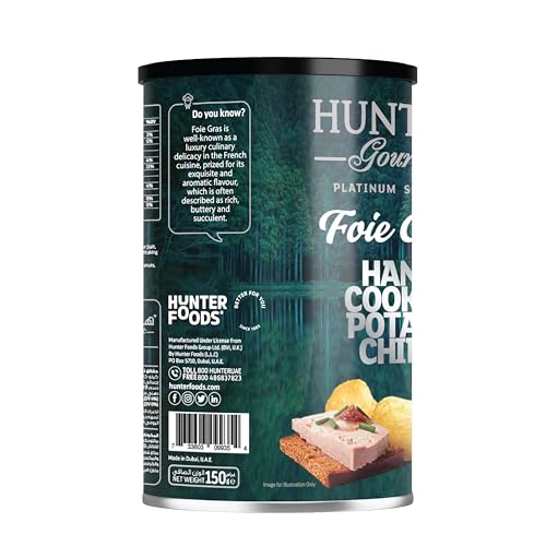 Hunter's Gourmet Foie Gras Hand Cooked Potato Chips 150g