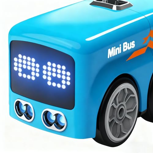 Autobús inteligente interactivo y coche RC con control manual para niños de 5 años 7
