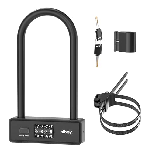 Hiboy Heavy-Duty Combination U-Lock – High-Security Bike & Scooter Lock,...