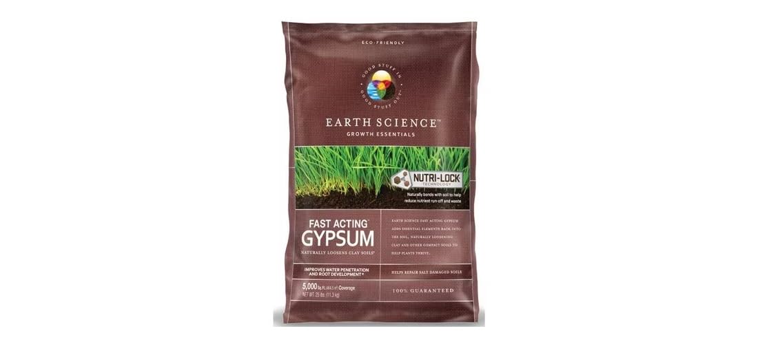 Earth Science Fast Acting Gypsum 25 lb