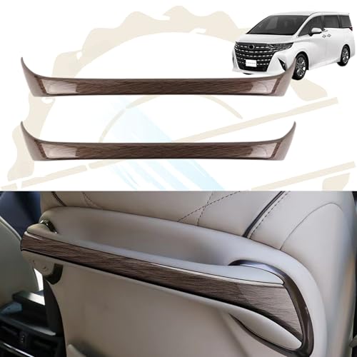 DodoxDIY 適用 新型 アルファード40系 ヴェルファイア 40系 カスタム アクセサリー パーツ 専用車種 室内装 用品 グッズ インテリア バックシートハンドルトリム ガーニッシュ パネル カバー 木目調ブラウン