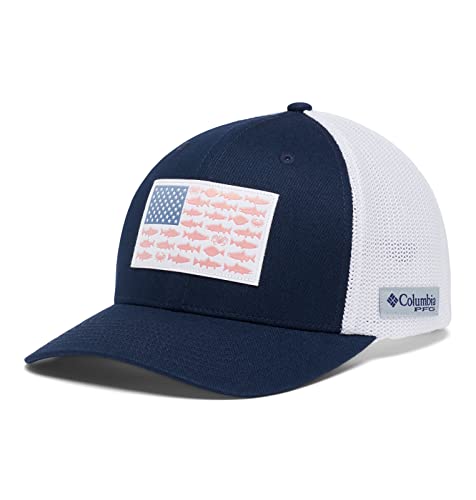 Image of Columbia Unisex PFG Fish Flag Mesh Ball Cap