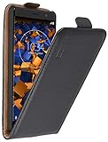 Stabile Hülle Sony Xperia XZ2 Compact: Das Echt Leder Material der Sony Xperia XZ2 Compact Handy Hüllen sorgt wie alle mumbi Taschen für ein angenehmes Gefühl. 100 % passgenaue Sony Hülle stoßfest schwarz.