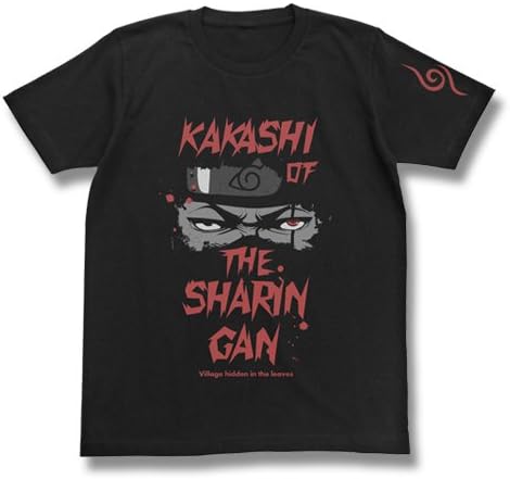Bandai ナルト疾風伝 メンズl Tシャツ はたけカカシ 写輪眼 千鳥