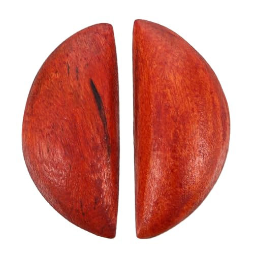 VOSAREA Chic Wood Divination Cups 2pcs Holy Grail Utensils for Spiritual Rituals Decor