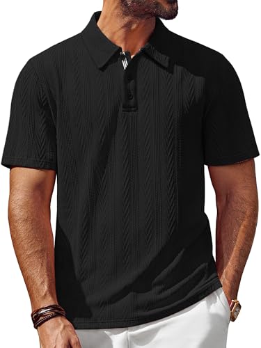 PJ PAUL JONES Mens Polo Shirts Short Sleeve Casual Textured
