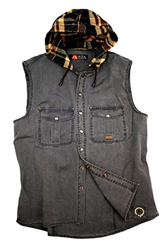 KAKADU Traders Australia Light Weight Mens Hooded Shirt Vest Roston 8MS162