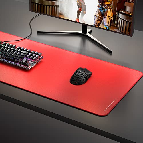 Image of Pulsar - Paracontrol XXL Esports Level Premium Gaming Mouse Pad v2 - Medium to High Speed Pad Stitched Edge Durable Hybrid Top Surface 35 x 16 in (XXL, Red)
