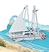 Produktbild MOKIO® Pop-Up Karte  Segelboot  3D Grußkarte zum Geburtstag für Segler, als maritime Geburtstagskarte oder Gutschein für eine Reise ans Meer